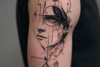 design a tattoo design in japanese style