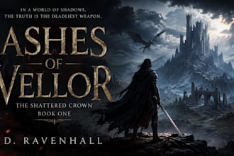 do fantasy book cover design, thriller book cover