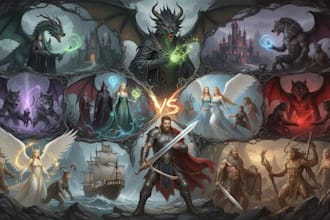 create a dark gothic vampire werewolf fantasy book cover