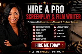 movie script writing screenplay writer tv pilot script development film writer