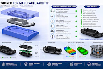 design plastic products for injection molding with manufacturing optimization