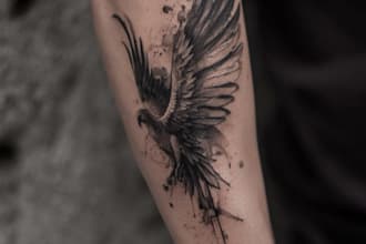 draw custom anime tattoo design