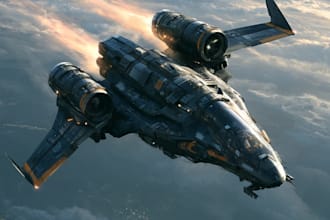 make sci fi spaceship models