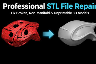 repair, modify, fix, and optimize stl file for 3d printing and resin printing