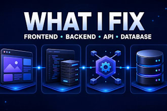 fix react js, next js, node js and API bugs fast