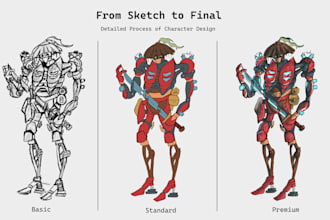 design an original game character concept