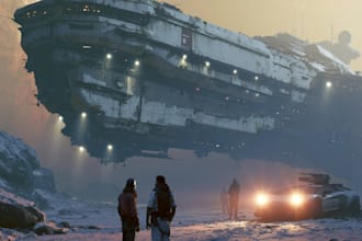 make futuristic sci fi spaceships and spacecraft art