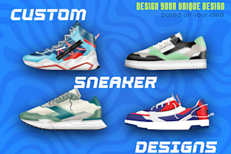 design custom sneakers, shoes and tech pack for you
