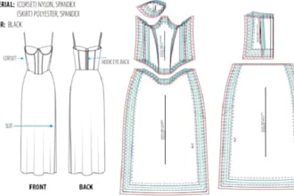 be your sewing pattern maker for digital sewing, garment grading, pattern sketch