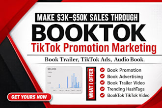 promote your book or ebook on my booktok tiktok account