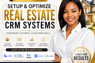 setup lofty, follow up boss, kvcore, lion desk crm, idx website for real estate