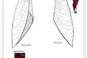 do fashion technical drawings and tech packs