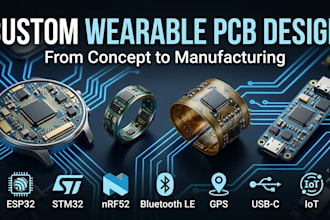 do wearable pcb for smartwatch, smart ring and fitness tracker
