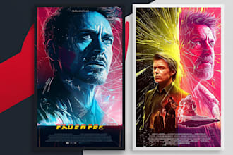 create a hollywood style cinematic film poster design
