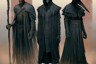 design fantasy horror and fantasy horror character