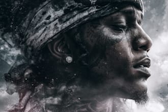 design a rip hip hop trap style album cover art