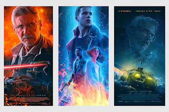 design a creative fantasy or magical film poster