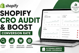 audit and implement shopify conversion rate optimization conversion rate fixes