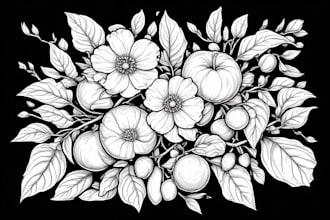 draw professional botanical and plant illustration