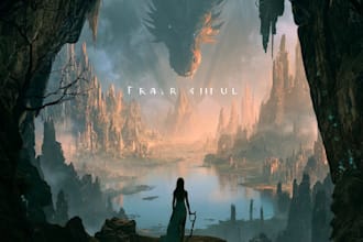 design fantasy cover, for kindle or print