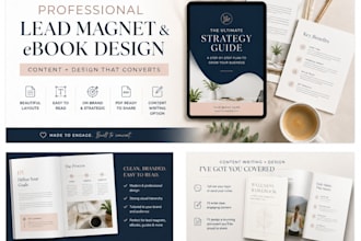 write and design a professional lead magnet, ebook or PDF