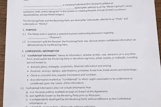 draft and review contracts, nda and employment agreements