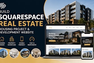 build squarespace housing project real estate development  agency website
