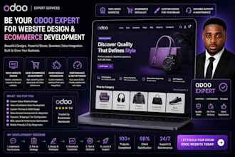be your odoo expert for odoo website design and odoo ecommerce website developer