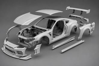 do 3d car modeling vehicle design game ready car model 3d printing cgi animation