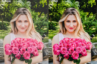 do wedding photo editing and retouch