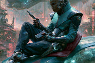 sci fi character illustration or sci fi character