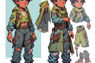 superhero character for comics