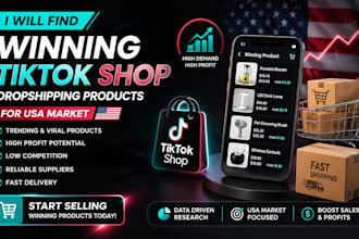 find winning tiktok shop dropshipping products for USA