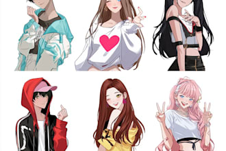 create detailed anime character reference sheets