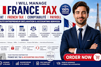 manage france vat french tax comptabilité payroll auto entrepreneur declaration