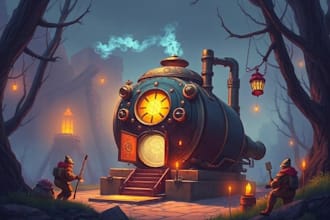 design steam capsule art, game banner, steam artwork