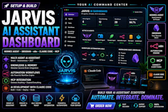 setup jarvis ai assistant dashboard hermes agent obsidian n8n claude code mcp