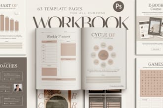 design airbnb welcome book, guest guide,fitness workbook,exercise guide,planner