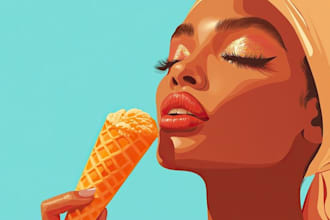 draw your photo into vactor cartoon portraits