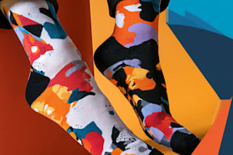 design custom and unique socks design