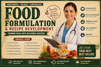 formulate snacks, sauces, bakery and beverage products