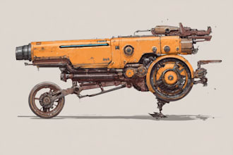 draw spaceship concept art or design a starship or scifi vehicle
