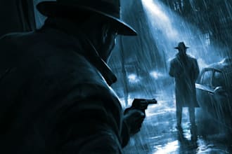 create custom thriller and crime book cover illustration