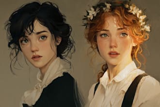 do semi realistic character design