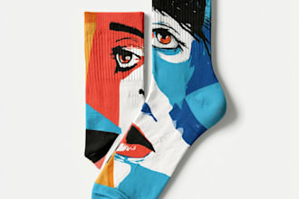 design custom and unique socks design