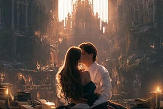 do illustrated romance book cover design