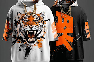 design streetwear mockups and graphics