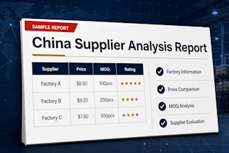 research chinese suppliers and compare factory prices