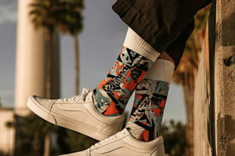 design custom and unique socks design