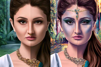 do realistic or fantasy portrait